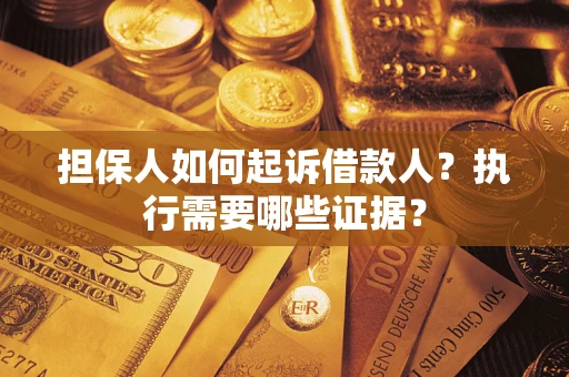 武汉担保人如何起诉借款人？执行需要哪些证据？