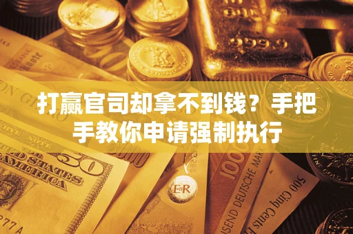 武汉打赢官司却拿不到钱？手把手教你申请强制执行