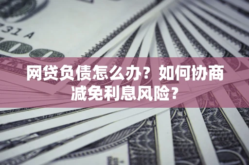 武汉网贷负债怎么办？如何协商减免利息风险？