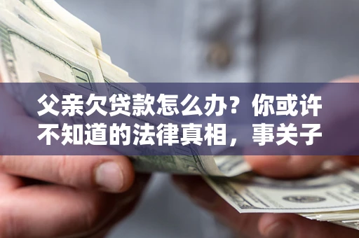 武汉父亲欠贷款怎么办？你或许不知道的法律真相，事关子女未来
