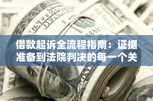 武汉借款起诉全流程指南：证据准备到法院判决的每一个关键步骤