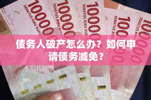 武汉债务人破产怎么办？如何申请债务减免？