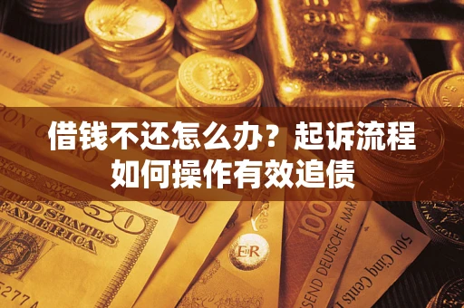 武汉借钱不还怎么办？起诉流程如何操作有效追债