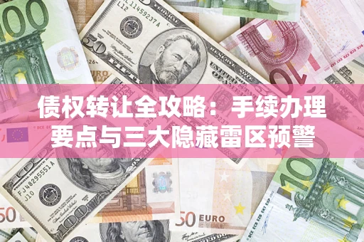武汉债权转让全攻略：手续办理要点与三大隐藏雷区预警