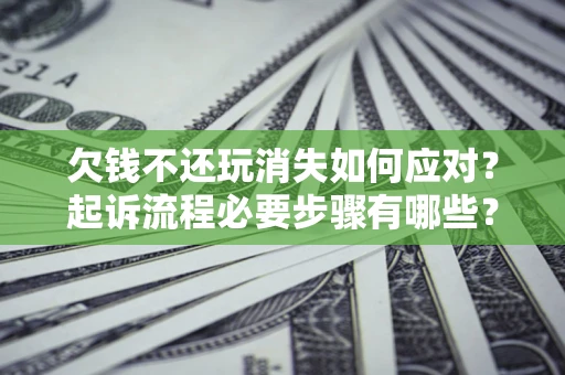 武汉欠钱不还玩消失如何应对？起诉流程必要步骤有哪些？
